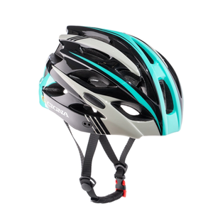 Спортивный шлем Cigna WT-016 чёрный/бирюзовый/серый, L (57-61см)