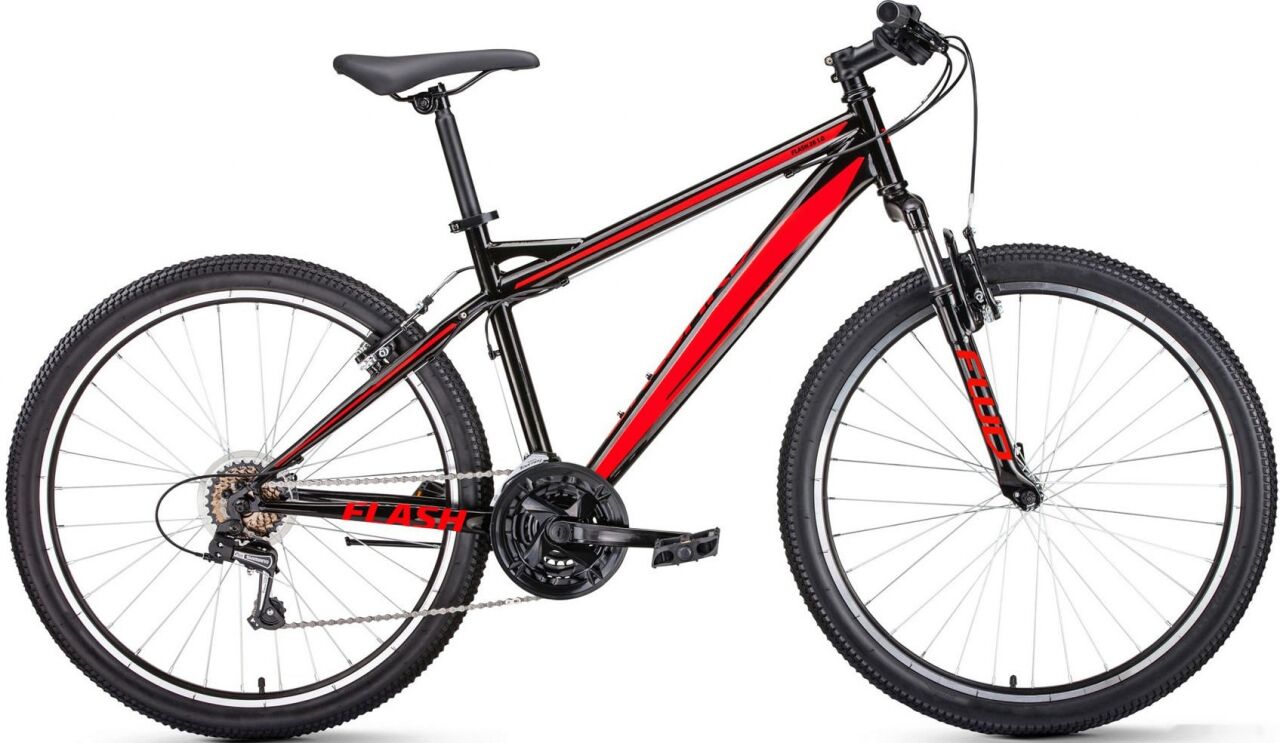 Велосипед Forward Flash 26 1.0 (19, черный/красный, 2022)