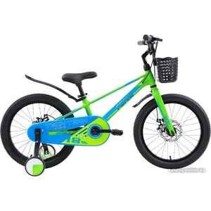 Детский велосипед Techteam Forca 18 2024 (зеленый/синий)