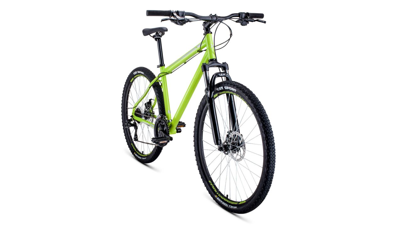Велосипед Forward Sporting 27.5 2.2 disc (19, зеленый/черный, 2021)