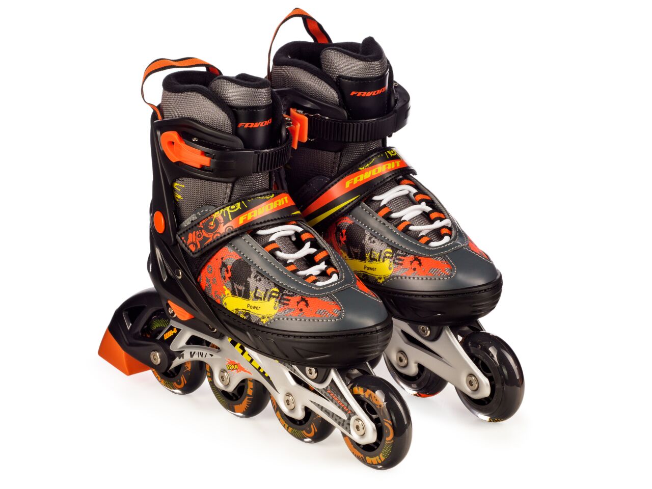 Роликовые коньки Favorit PW-153B-10BK (р. 40-43) Роликовые коньки Favorit PW-153B-10BK (р. 40-43)