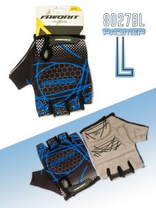 Перчатки велосипедные Favorit L 21-23 см (8027BL-L)