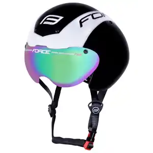 Спортивный шлем FORCE GLOBE Timetrial (S-M, черный/белый)