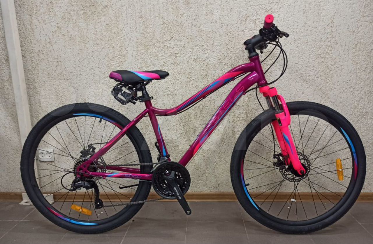 Велосипед Stels Miss 5000 V 26 V050 (18, вишневый/розовый, 2021)