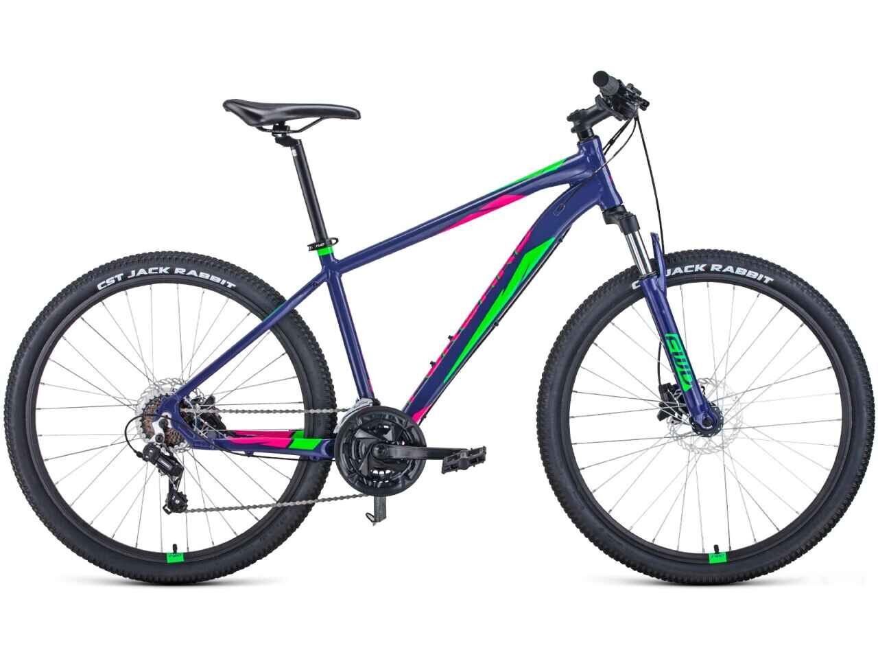 Велосипед Forward Apache 27.5 3.0 HD р.19 2022 (фиолетовый/зеленый)