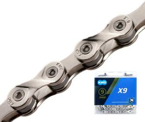 Цепь KMC 1/2X11/128X116L 9 скоростей (серебристая) Цепь KMC 1/2X11/128X116L 9 скоростей (серебристая)