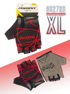 Перчатки велосипедные Favorit XL 24-28 см (8027RD-XL) Перчатки велосипедные Favorit XL 24-28 см (8027RD-XL)