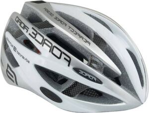 Спортивный шлем FORCE Road L/XL (белый/серый)