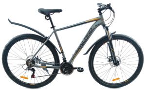 Велосипед GreenLand Oasis 29 (21, серый/оранжевый, 2024)