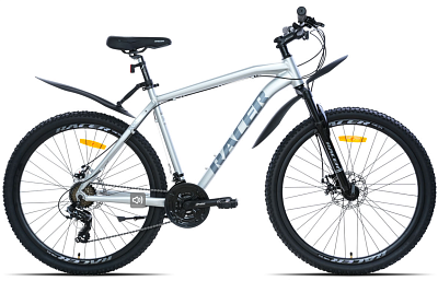 Велосипед Racer XC90 27.5 (18, серебристый, логотип темно-серый, 2026)