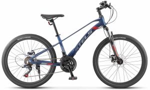 Велосипед Stels Turbo 470 MD Z010 24 (21-ск.) (13.5, матовый/темный/синий, 2025)