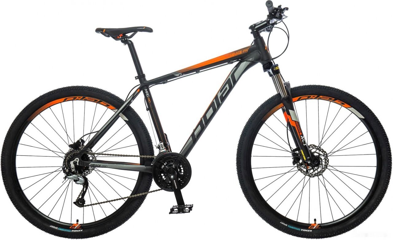 Велосипед Polar Mirage Pro XL (черный/оранжевый)
