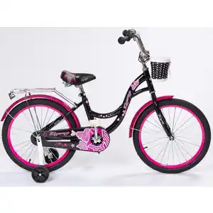 Детский велосипед Zigzag Girl 14 (черный/малиновый) ZG-1425