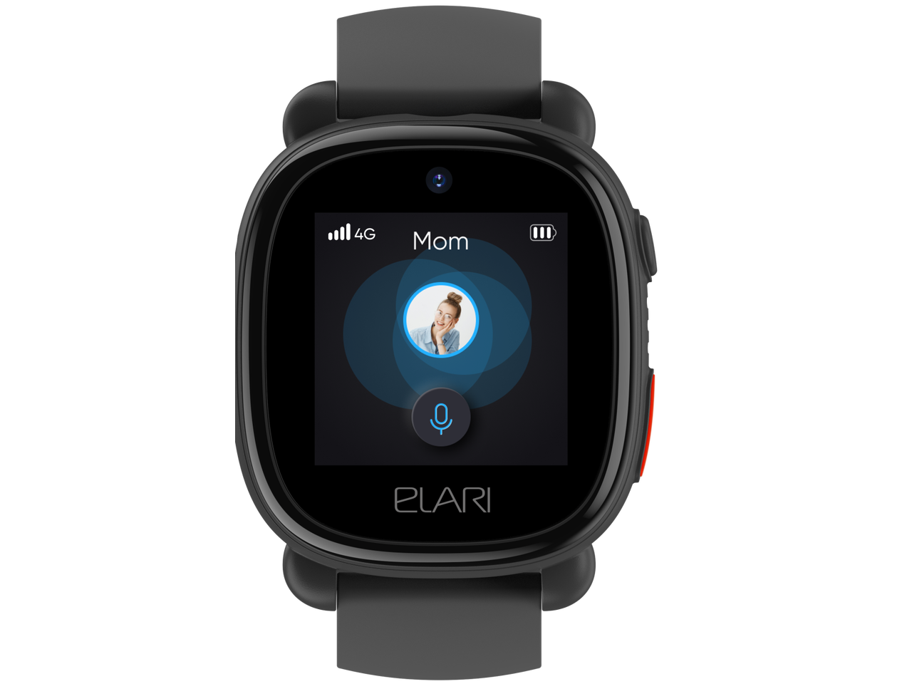 Детские умные часы Elari KidPhone 4G Lite (черный)