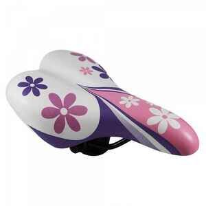 Велоседло DDK 1217A Flower (White-Pink) Велоседло DDK 1217A Flower (White-Pink)