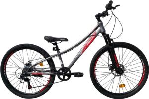 Велосипед GreenLand Cruise 26 (12, серый/красный, 2025)