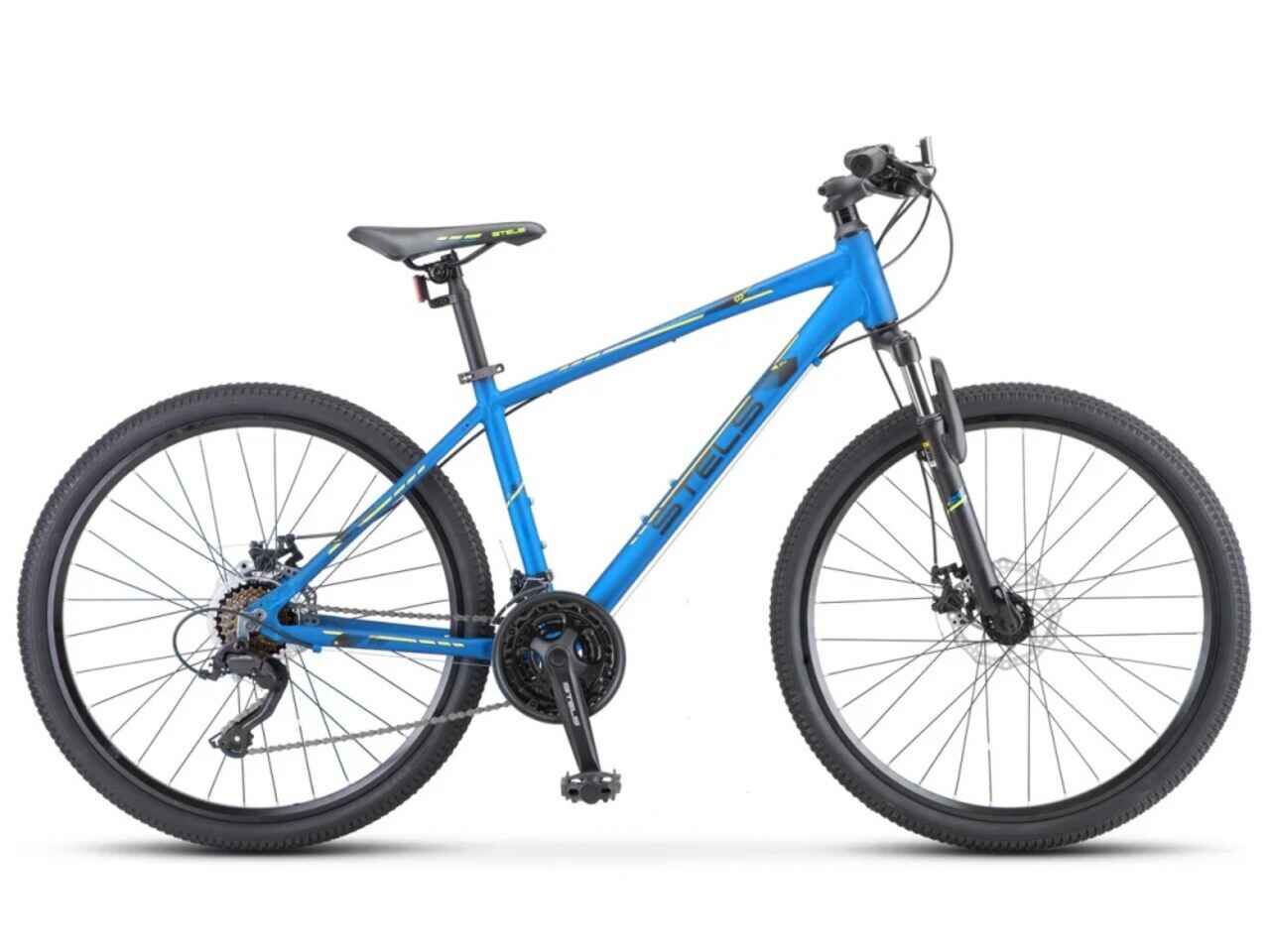 Велосипед Stels Navigator 590 MD 26 K010 (16, синий/салатовый, 2022)