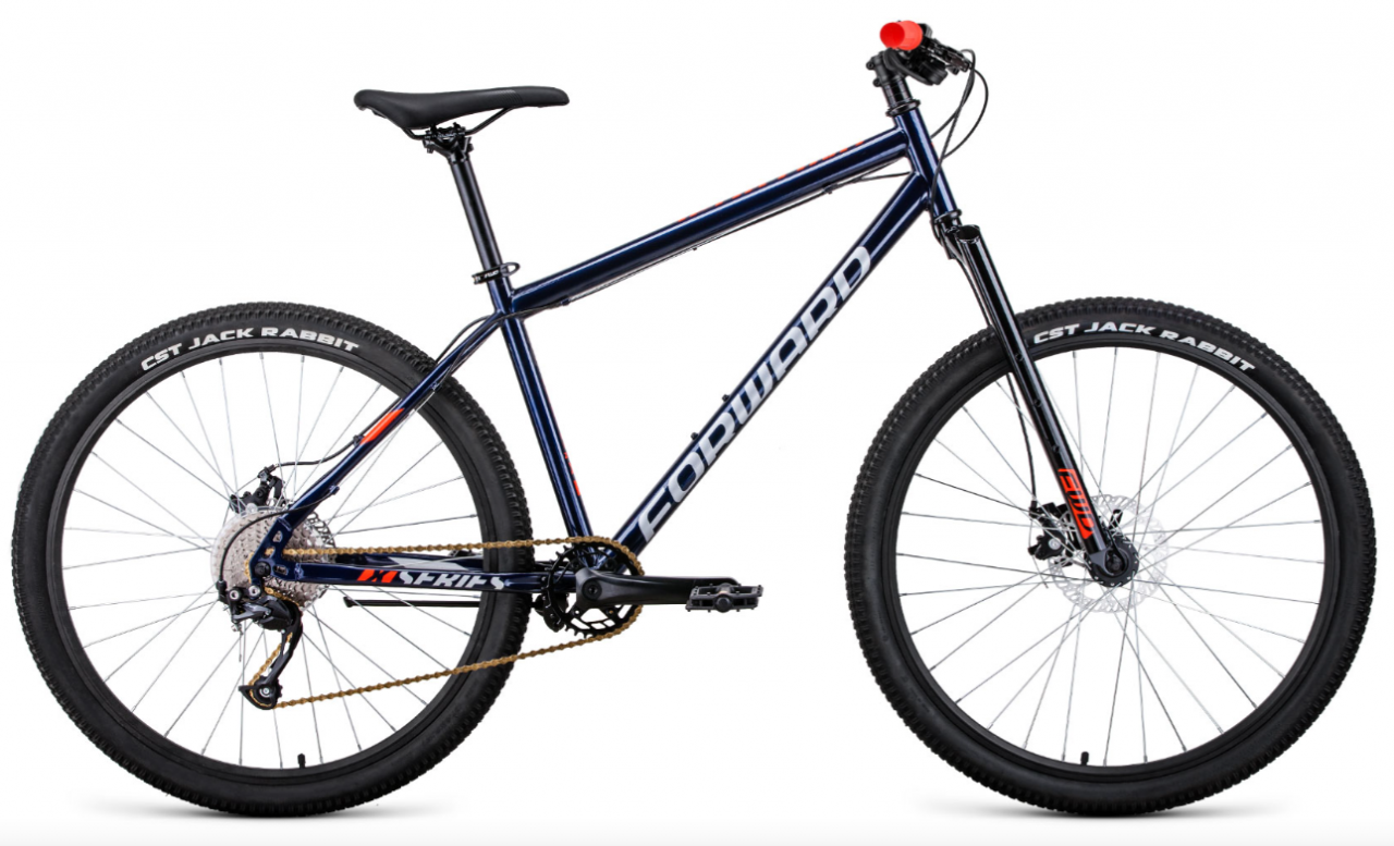 Велосипед Forward Sporting 27.5 X (17, темно-синий/красный, 2021)