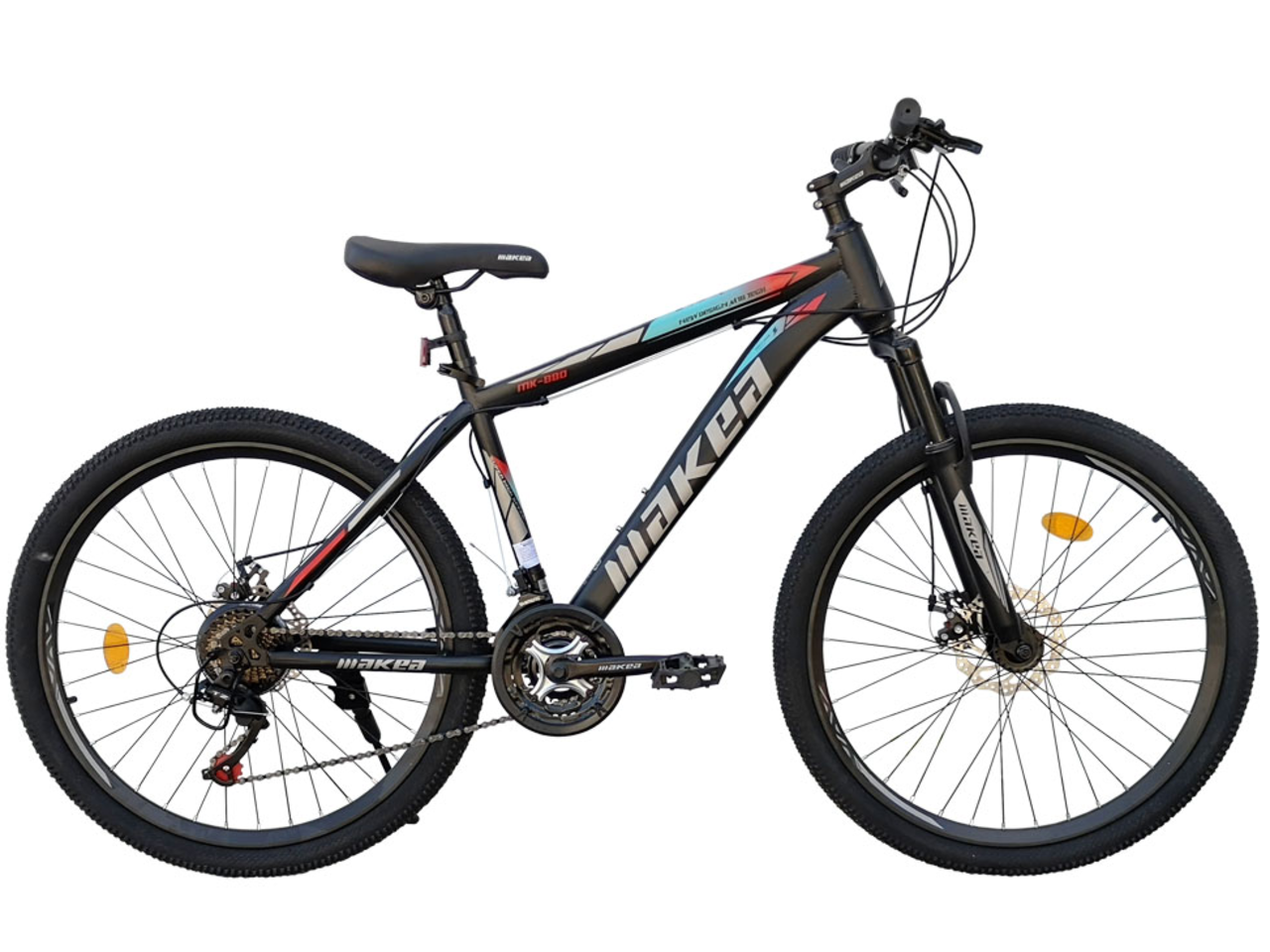 Велосипед Makea MK-880 29 (17, черный/красный, 2021)