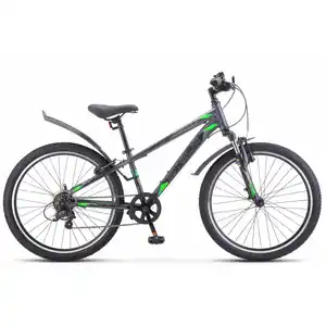 Велосипед Stels Turbo 400 V 24 (темно-серый/зеленый)