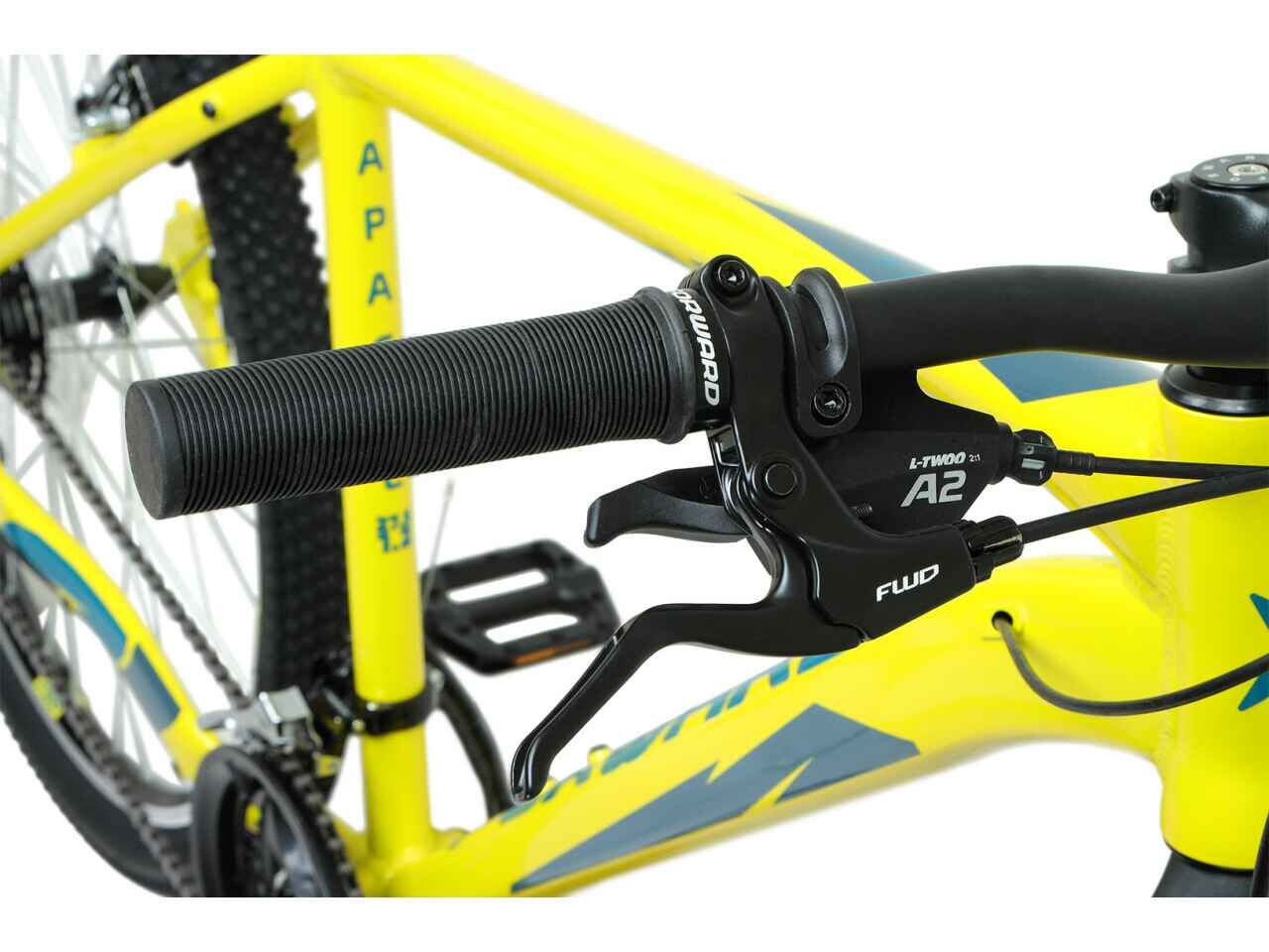 Велосипед Forward Apache 27.5 1.2 (17, желтый/зеленый, 2022)