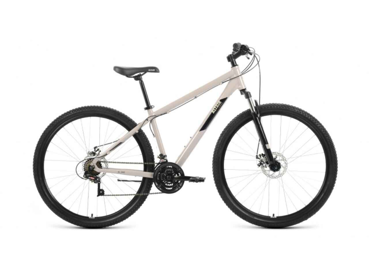 Велосипед ALTAIR AL 29 D (19, серый/черный, 2022)