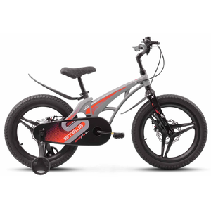 Детский велосипед Stels Galaxy Pro 16 V010 литые диски (серый/красный, 2024) Детский велосипед Stels Galaxy Pro 16 V010 литые диски (серый/красный, 2024)