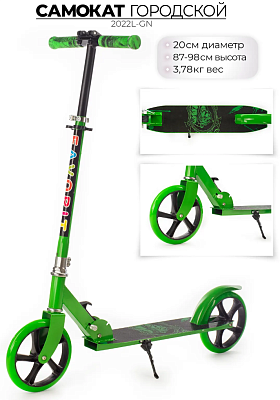 Самокат Favorit 2022L-GN зеленый