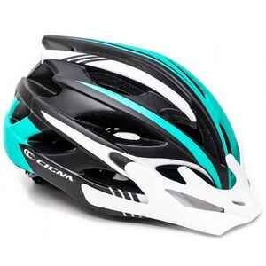 Спортивный шлем Cigna WT-016 чёрный/бирюзовый/белый, L ( 57-61см)