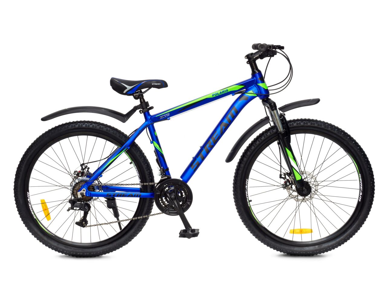 Велосипед Stream Polaris 26 (17, голубой/зеленый, 2021)