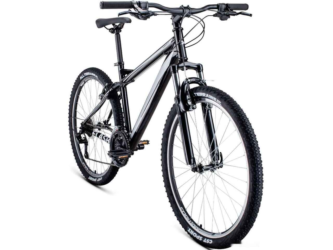 Велосипед Forward Flash 26 1.0 (17, черный/серый, 2022)