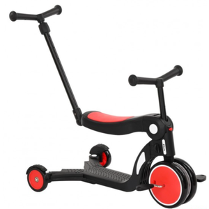 Трехколесный самокат Pituso HD-200B (черный/красный)