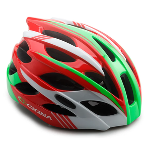 Спортивный шлем Cigna WT-016 красный/зелёный/белый, L ( 57-61см)