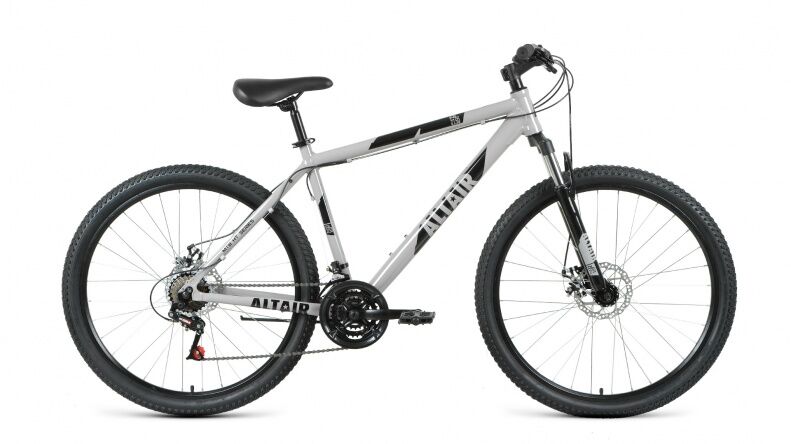Велосипед ALTAIR AL 27.5 D (15, серый/черный, 2021)