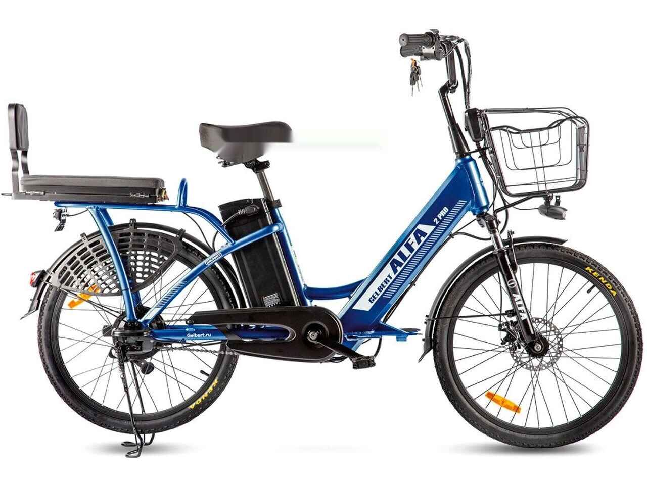 Электровелосипед Gelbert ALFA 2 PRO (синий) Электровелосипед Gelbert ALFA 2 PRO (синий)