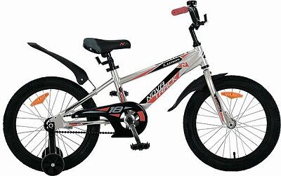 Детский велосипед Novatrack Lumen 14 (серебристый, 2019)