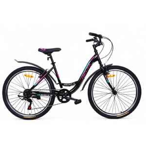 Велосипед DELTA Butterfly 24 (13, черный/бирюзовый) Велосипед DELTA Butterfly 24 (13, черный/бирюзовый)