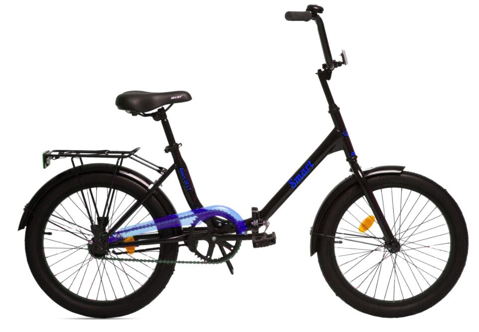 Велосипед Aist Smart 20 1.1 (20, черный/синий, 2021)