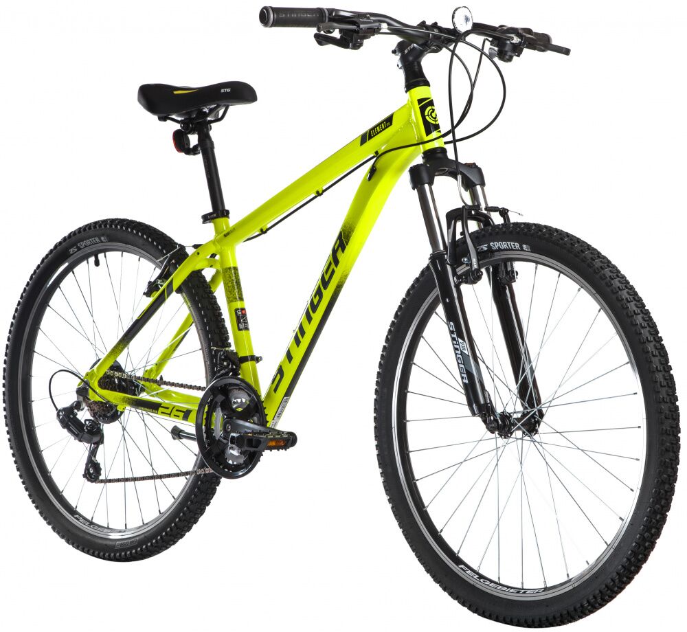 Велосипед Stinger Element Std 26 (14, зеленый, 2021)