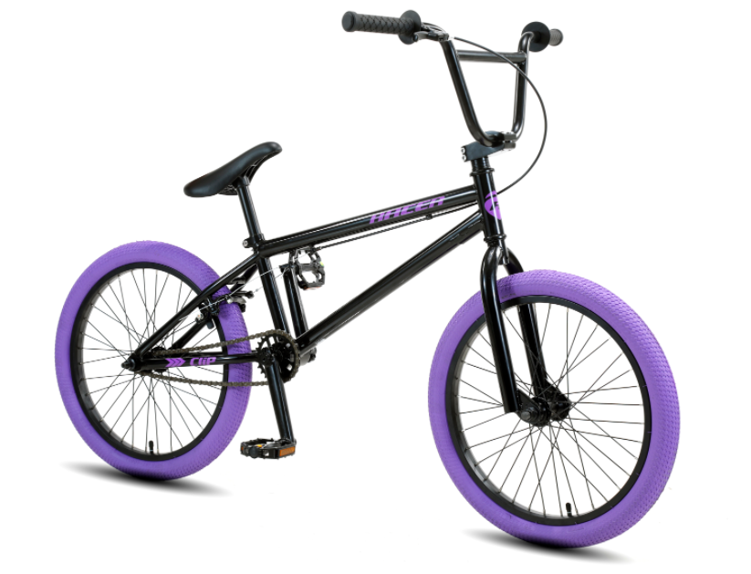 Велосипед Racer Clip 20 (черный/фиолетовый, 2021)