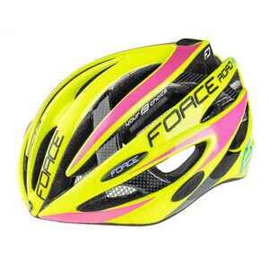 Спортивный шлем FORCE Road Pro S/M (салатовый/розовый) 90264502