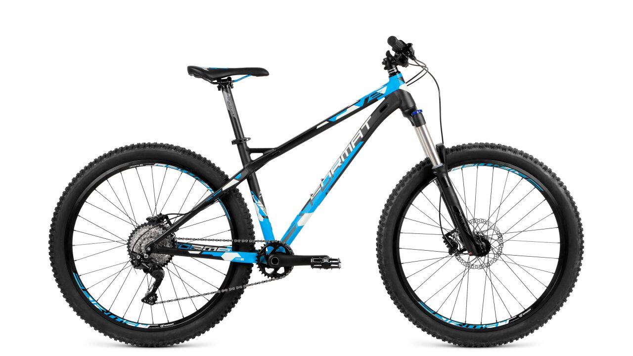 Велосипед Format 1312 (L, черный / синий матовый, 2018)