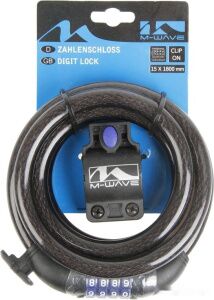 Тросовый велосипедный замок M-Wave DS 15.18