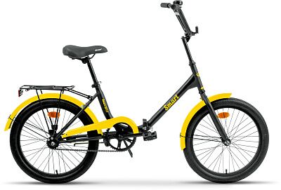 Велосипед Aist Smart 20 1.1 (черный/желтый, 2025)