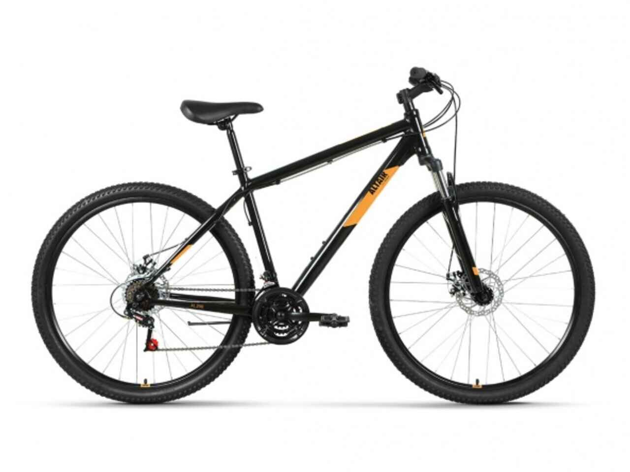 Велосипед ALTAIR AL 29 D (19, черный/оранжевый, 2022)