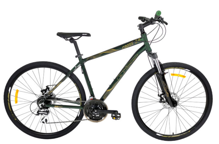 Велосипед Aist Cross 3.0 28 (21, зеленый, 2021)
