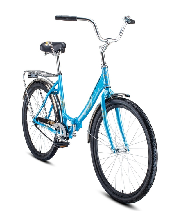 Велосипед Forward Sevilla 26 1.0 2021 (голубой) RBKW1C261005