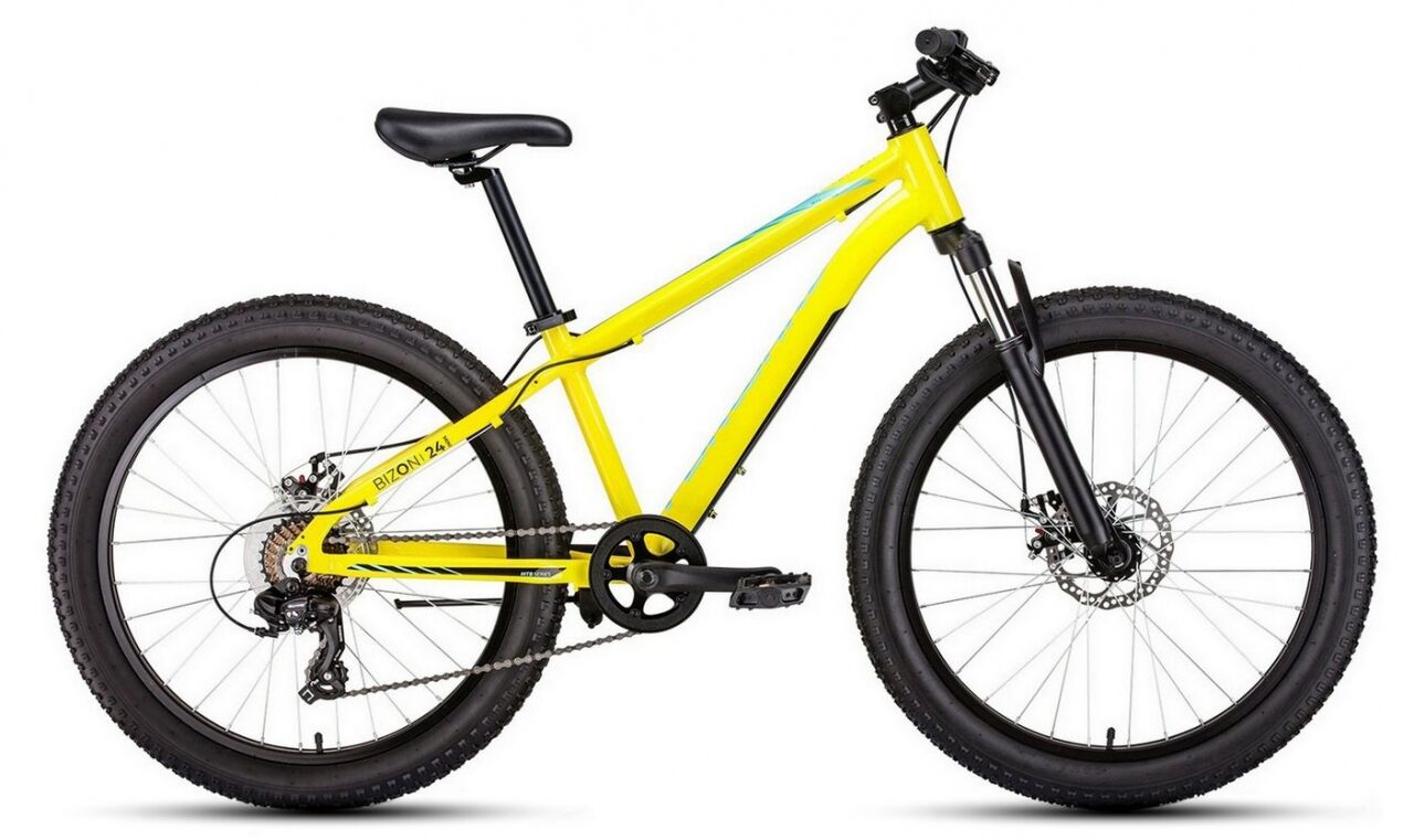 Велосипед Forward Bizon Mini 24 (13, желтый, 2021)