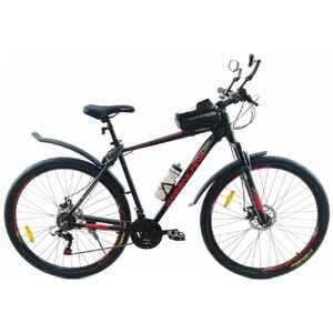 Велосипед GreenLand Scorpion 27.5 (21, черный/красный)