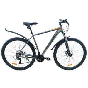 Велосипед GreenLand Oasis 27.5 (17, серый/оранжевый)